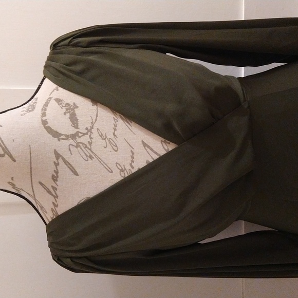 NWT Banana Republic olive green dress Sz 2 - Picture 2 of 12